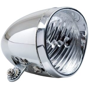 Simson 020752 koplamp LED classic chroom incl.batt.